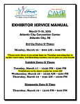 EXHIBITOR SERVICE MANUAL - American Camp Association