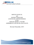 Model 3730 & 3900 Amphibious Float Wipline Service Manual