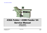 438A Folder / 438B Feeder V4 Service Manual