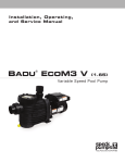 Installation, Operating, and Service Manual BADU