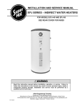 installation and service manual epj series – indirect water heaters