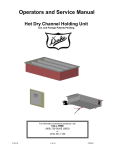 Hot Dry Channel Holding Unit Operators and Service Manual