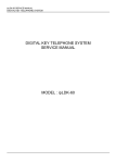digital key telephone system service manual