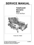 HILL-ROM Total Care Bariatric Bed Service Manual