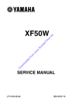 Yamaha XF50 Service Manual - Absolutely Scooters & Supply