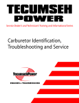 Carburetor Identification, Troubleshooting and Service Manual 2002