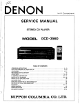 DENON DCD-3560 service manual - V. 5.1
