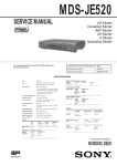 JE520 Service Manual - MiniDisc Community Page
