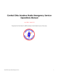 COARES Operations Manual - Central Ohio Amateur Radio