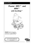 Invacare Pronto M91 And M94 Service Manual