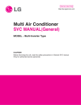 Multi Air Conditioner SVC MANUAL(General) - LG Duct-Free