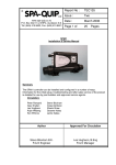 SP601 Install & Service manual