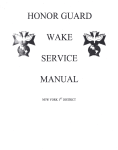 HONOR GUARD WAKE SERVICE MANUAL·