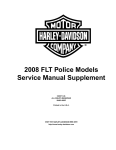 2008 FLT Police Models Service Manual Supplement