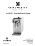 Model 3311 Beverage Freezer Manual