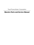 TouchTunes Music Corporation Maestro Parts and Service Manual