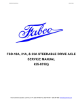 FSD-18A, FSD-21A, FSD-23A Service Manual