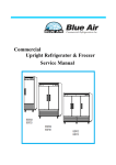 Commercial Upright Refrigerator & Freezer Service Manual
