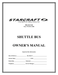 SHUTTLE BUS OWNER`S MANUAL