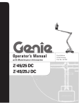 Operator`s Manual - Genie Industries