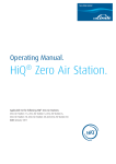 404775-Low Flow Zero Air Generator operating manual