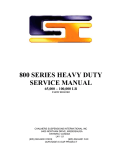 800 SERIES HEAVY DUTY SERVICE MANUAL