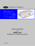 SERVICE MANUAL for MODEL AirV Rooftop Air