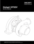 Holset HY55V Service Manual - Genuine Holset Turbochargers