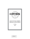 Hydraulic Disc Brake, Installation, Maintenance, and Service Manual
