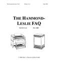 The Hammond-Leslie FAQ - The Theatre Organ Home Page