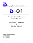 Installation, Calibration & Service Manual - i-Cat
