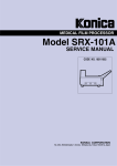 Konica SRX-101A Service Manual