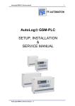 AutoLog® GSM-PLC SETUP, INSTALLATION & SERVICE MANUAL