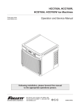 HCC700A, HCC700W, HCD700A, HCD700W Ice Machines