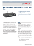 MW1‑RX‑Fx Receptores de microfone sem fios