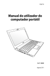 Manual do utilizador do computador portátil