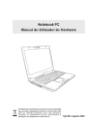 Notebook PC Manual do Utilizador do Hardware