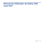 Manual do Utilizador do Nokia 206 Dual SIM