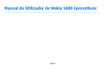 Manual do Utilizador do Nokia 5800 XpressMusic