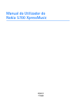 Manual do Utilizador do Nokia 5700 XpressMusic