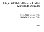 Edição 2008 do SO Internet Tablet Manual do utilizador