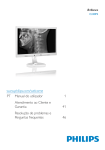 www.philips.com/welcome PT Manual do utilizador 1 Atendimento