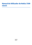 Manual do Utilizador do Nokia 3500 classic