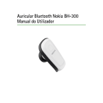 Auricular Bluetooth Nokia BH-300 Manual do Utilizador