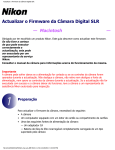 Actualizar o Firmware da Câmara Digital SLR — Macintosh