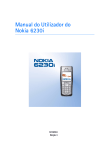 Manual do Utilizador do Nokia 6230i