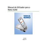 Manual do Utilizador para o Nokia 6260
