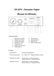 ES 2070 &ndash; Doseador Digital Manual do Utilizador
