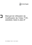 Manual do Utilizador do Codificador de Vídeo TVE-400/800