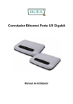 Comutador Ethernet Porta 5/8 Gigabit